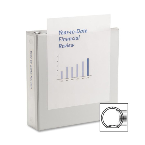 Wilson Jones 362 Basic View Binder 2' Binder Capacity - Legal - 8 1/2' x 11' Sheet Size - 450 Sheet Capacity - 3 x Round Ring Fastener(s) - 2 Internal Pocket(s) - Polypropylene - White - 1.43 lb - Exp