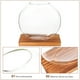thumbnail image 3 of Jarrón de vidrio con base de madera para hidroponía, adorno de escritorio, regalo de inauguración de la casa, 3 of 8
