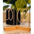 thumbnail image 4 of RubyLee Elegance Hoop Rose Gold, Rhinestone Earrings, Stainless Steel, 2 Count per Pack, 4 of 5