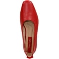 thumbnail image 3 of Franco Sarto Women's Ariel Red Leather Ballet Flat 8M, 3 of 3