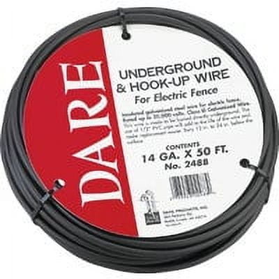 Dare Products Electric Fence Underground And Hook-Up Wire Black