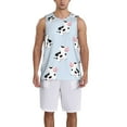 thumbnail image 4 of Easygdp Cute Farm Cow Men's Mesh Basketball Jersey Quick Drying Sleeveless Shirts Fitted Muscle Tank Tops Sport Round Neck T-Shirt - 4X-Large, 4 of 9