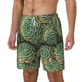 thumbnail image 2 of Xecao Succulents for Men's Swimming Trunks Swim Trunks Quick Dry Swim Shorts with Mesh Lining Funny Swimwear Bathing Suits, 2 of 9