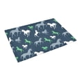 thumbnail image 3 of MKHERT Unicorns Green Doormat Rug Home Decor Floor Mat Bath Mat 23.6x15.7 inch, 3 of 3