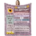 thumbnail image 1 of LHSHID Gifts for 13 Year Old Girl Birthday Gifts for Teen Girls 13 Best 13th Birthday Gifts Blanket 30"x40", 1 of 7