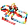 Bulk Dominoes 206pcs Pro-Scale Stacking & Toppling Domino Set for Kids