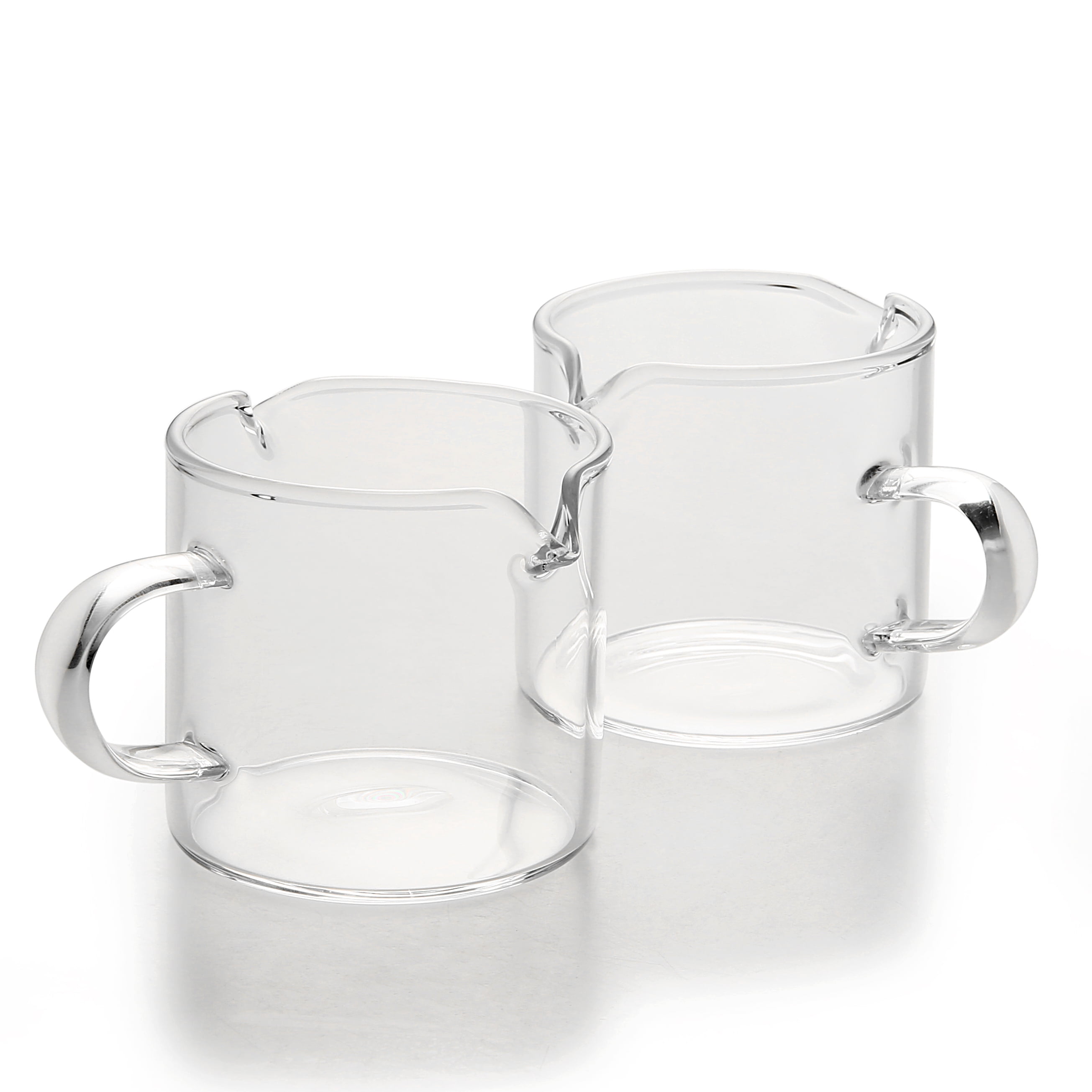 BCnmviku 2 Pack Shot Glasses Espresso Parts Double Spouts Milk Cup