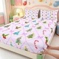 thumbnail image 4 of Manfei Cartoon Animals Bed Sheets,Christmas Winter Festive Full Size Sheets,4-Piece,1 Flat Sheet,1 Fitted Sheet and 2 Pillowcases, 4 of 6