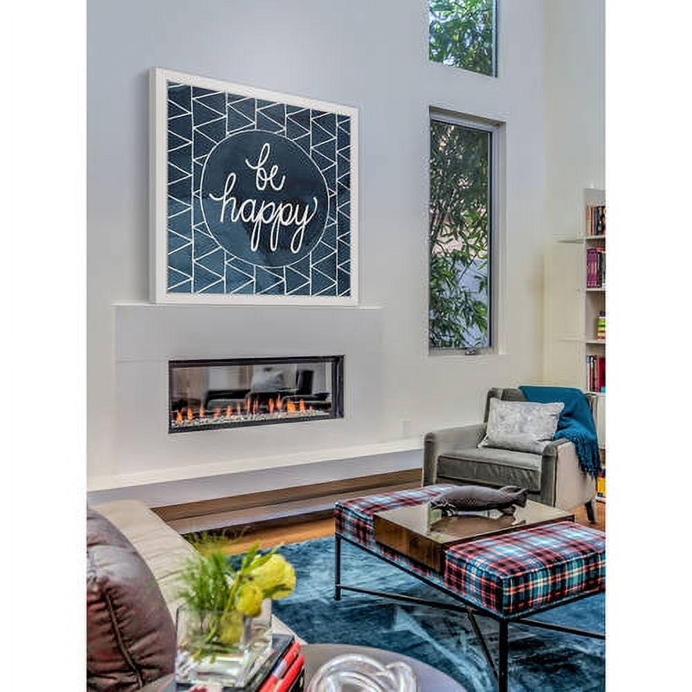 Marmont Hill "Be Happy Circle" Framed Painting Print