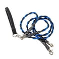 thumbnail image 1 of KNFATEQVEDG My Items Double Bungee Leash 1st Step Training Tool Double Bungee Dog Leash 360° Swivel for Small/Medium/Large Breeds Padded Handles Absorbing Rope (Blue/Black Double Leash), 1 of 5
