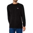thumbnail image 2 of Tommy Jeans Regular Badge Longsleeved T-Shirt, Black, 2 of 5