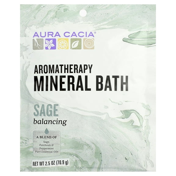 Frontier Natural Aura Cacia Aromatherapy Mineral Bath, 2.5 oz