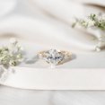 thumbnail image 4 of Rosec Jewels Certified Lab Grown Diamond Oval Engagement Ring 2 Carat - EF-VS Quality - Diamond Ring with Side Stones, 18K Yellow Gold, US 10.00, 4 of 8