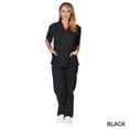 thumbnail image 1 of NATURAL UNIFORMS WOMENS SOLID V-NECK SCRUB SET FREE SHIPPING, 1 of 1