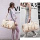 thumbnail image 2 of Bolsa de lona deportiva para gimnasio para mujer, bolsa de viaje impermeable para fin de semana con compartimento para zapatos, separación de ropa seca y húmeda para entrenamiento, natación,, 2 of 5