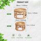 thumbnail image 4 of Boho Rattan Woven Round Decorative Risers Plant Stands Indoor, Modern Plant Stand, Wicker Short Plant Stand 2pack, 4 of 5