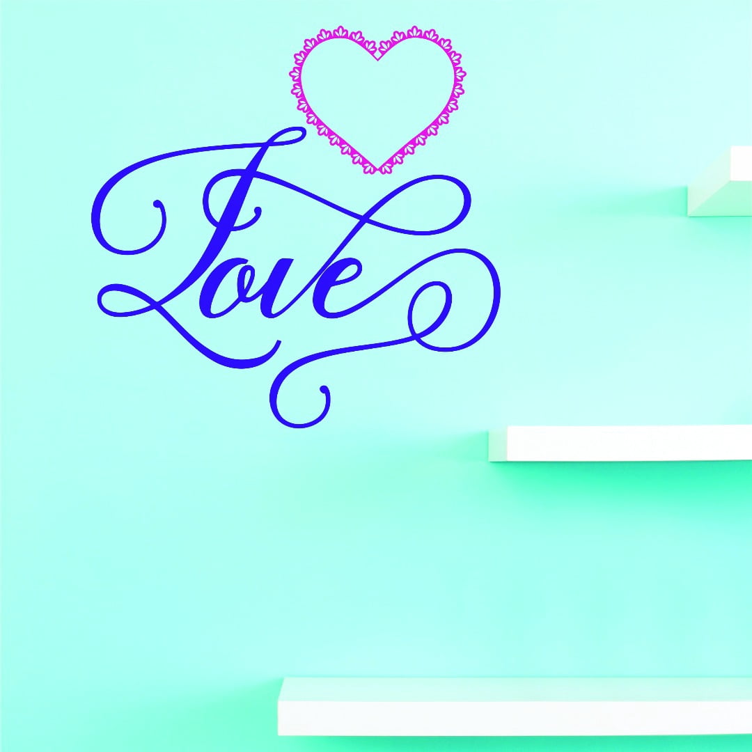 Vinyl Wall Decal Sticker : Love Home Decor Picture Art 12 x 12 Inches ...