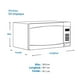 thumbnail image 3 of Horno de Microondas Daewoo Chef Mexicano 1.4 Pies Cúbicos Silver, 3 of 3