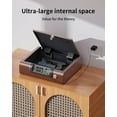 thumbnail image 4 of Gun Safe,Biometric Gun Safe for Pistols 3-Ways unlock Fingerprint Digital PIN Key Unlock with Voice, Lock box for Cloakroom living room Bedroom Nightstand and Car Antique Bronze, 4 of 7