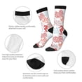 thumbnail image 3 of Fuzoiu Tropical Corals Seahorse Print Athletic Crew Socks for Men & Women,Casual Crew Socks,Above Ankle Crew Socks for Business, Casual, 3 of 6