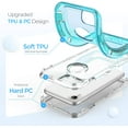 thumbnail image 3 of IBAOLE Étui Compatible avec iPhone XR, Étui Antichoc Robuste Anti-Chute Transparente Bleu Cristal, 3 of 7