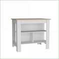thumbnail image 3 of Kitchen Island with 2-Tier Shelf, 40" Wide Worktop | Modern | Medium (40-55in), 3 of 7