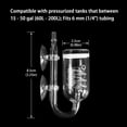 thumbnail image 2 of Yagote Co2 Diffuser 3 Spiro Glass Co2 Diffuser Glass Reactor For Aquarium Plants Suitable For Tanks 15-50 Gal/60Liter - 200Liter (Co2 Diffuser-Spiral), 2 of 4