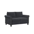 thumbnail image 1 of LifeStyle Solutions Fallon Loveseat in Gray Microfiber Upholstery, 1 of 14