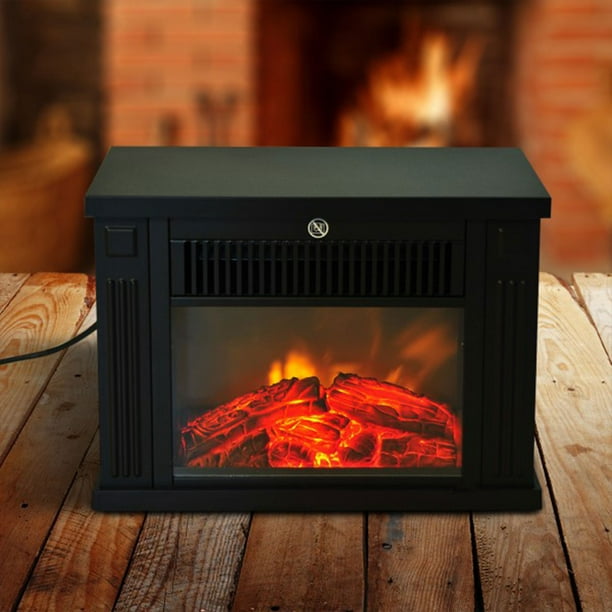 Qqmora Mini chauffe-cheminée électrique Mini chauffage de cheminée