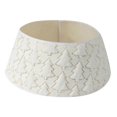 thumbnail image 3 of Falda para árbol de Navidad, base de árbol estilo bohemio de granja, árboles de Navidad modernos de invierno L blanco, 3 of 9