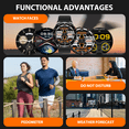 thumbnail image 5 of VOPOCO Smart Watch for Men Women with Earbuds Bluetooth Call 1.39" HD Screen 2 in 1 Outdoor Smartwatch, IP67 Waterproof Fitness Tracker for iPhone Android, 5 of 9