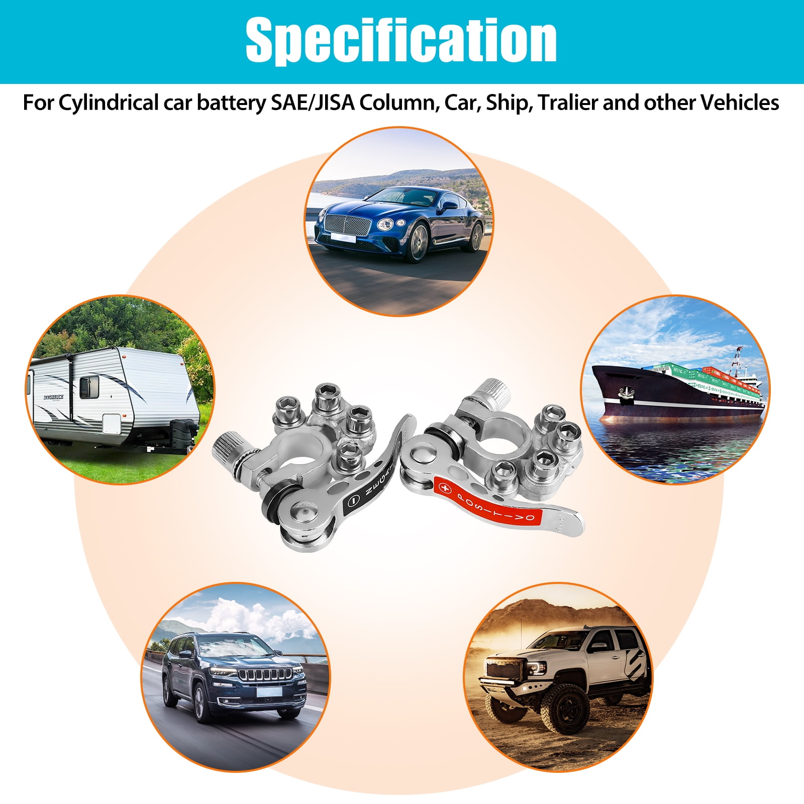 Buy Battery Terminal Connectors Kit, Lingsida 13pcs Quick Release