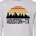 thumbnail image 4 of Inktastic Houston Texas Skyline Retro Long Sleeve Youth T-Shirt, 4 of 5