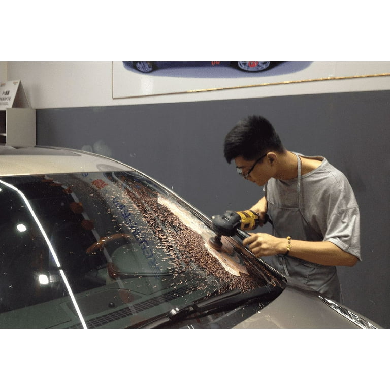 70g Cerium Oxide Car Glass Polishing Kit Windscreen Scratch Remover 3 Pad  Felt