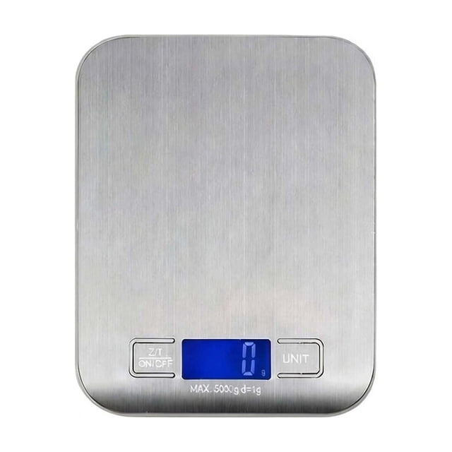 Scale Kitchen Scale with 6 Units Tare Function & LCD Display 0.05oz/1g Stainless Digital Scale Grams and Ounces for Baking Cooking Dieting and Meal Prep