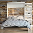 thumbnail image 2 of Atlin Designs 3 Piece Queen Wall Bed Set in White and Gray, 2 of 14
