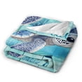 thumbnail image 4 of Sea Turtle Blanket Gifts for Women Men Kids Boys Girls Ocean Animal Turtle Lovers Bedroom Living Room Decor Soft Plush Cozy Bed Couch Fleece Throw Blanket 50x40, 4 of 6