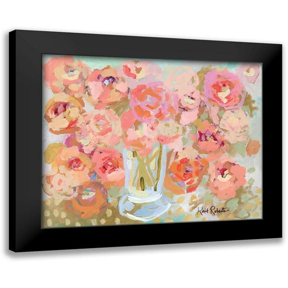 Roberts, Kait 14x12 Black Modern Framed Museum Art Print Titled - Bountiful Blooms