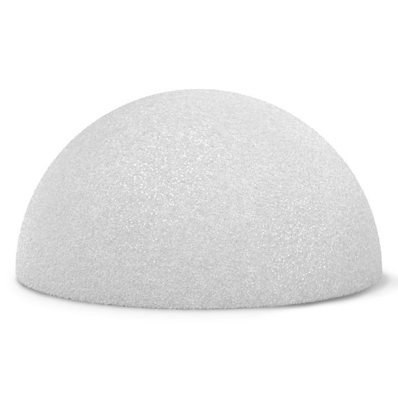 Floracraft White 10" CraftFōM Half Ball - Decorative Foam for DIY Decoration, Weddings, Birthdays, and Parties - Bulk 12 Pack