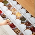thumbnail image 4 of JoyMoreHome Plastic Storage Jars Canisters with 2 Compartments, 4 of 9