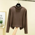 thumbnail image 2 of Lovskoo 2024 Thermal Underwear Long Johns for Women Fleece Lined Cold Weather Long Sleeve Self Heating Clothes Winter Base Layer Tops Coffee, 2 of 7