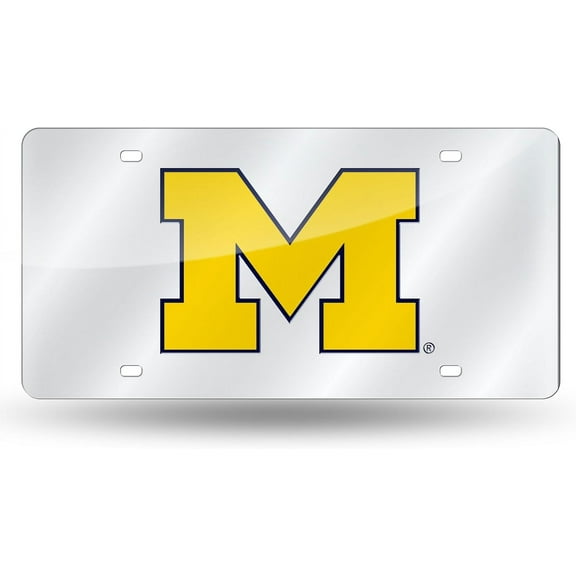 Michigan-Wolverine's Acrylic License Plate Laser Tag