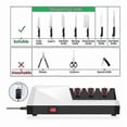 thumbnail image 5 of Electric Knife Sharpener- Knife Sharpeners, 3 Stage Electric Knife Sharpener, 3-Stage, White EU Plu, 5 of 5
