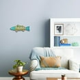 thumbnail image 1 of homeroots home decor 401599 Rustic Green Whimsy The Fish Wall Art, 1 of 1