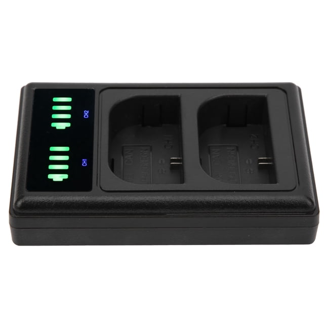 Dock Micro/TypeC Cámara De Doble Puerto Pantalla Dual Cargador De Base Dual Para Batería De Cámara LPE6/E6N