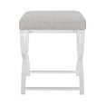 thumbnail image 5 of Safavieh Couture Delfina Farmhouse Glam Upholstered Acrylic Ottoman, 5 of 7