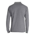 thumbnail image 5 of CCRFTGI Mens Long Sleeve Polo Shirts Casual Lapel Collared Shirts Classic Basic V-Neck Pullover Stylish Button T Shirts with Pocket Light Gray 2XL, 5 of 5