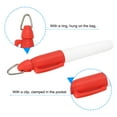 thumbnail image 5 of Unique Bargains Mini Permanent Markers Dry Erase Pen with Keychain Clip, Red 3 Pack, 5 of 5