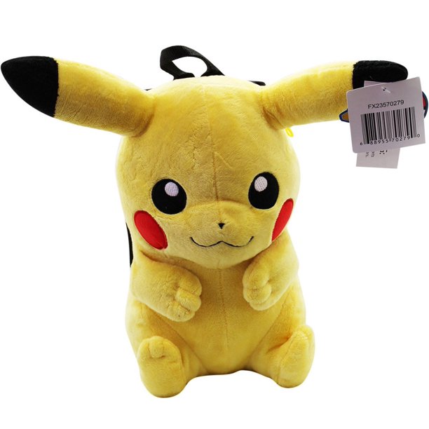 Nintendo Pokemon Pikachu Stuffed Plush Backpack for Kids, Official