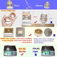 thumbnail image 5 of 3D Crystal Ball Night Light, LED Anime Table lamp , USB Touch 7 Color Change Light for Kids Bedroom 6CM Ball (pkc), 5 of 5